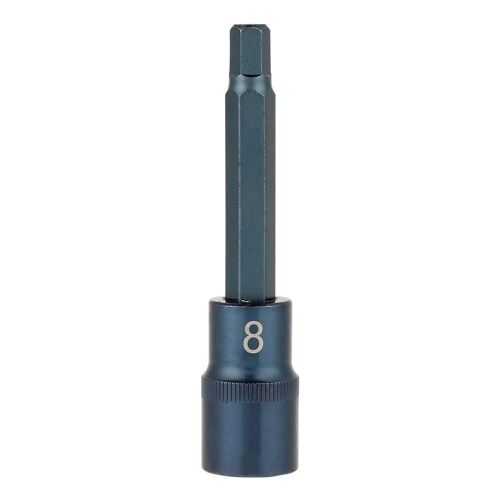 Tournevis électrique Adaptateur de douille hexagonale Douilles d'entraînement d'outil électrique 1/2 100mm (H8)