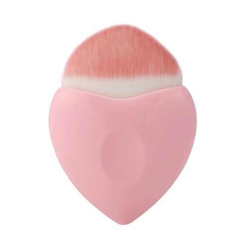 Outil De Maquillage Professionnel Fard À Joues Poudre Contour Coeur En Forme De Pinceau Visage Cosmétique Rond 