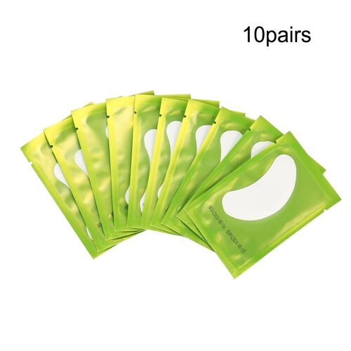 Eye Pad Eyelash Patch Cils Extension Greffe Isolation Eye Sticker Hairless Pad 10 Paires 