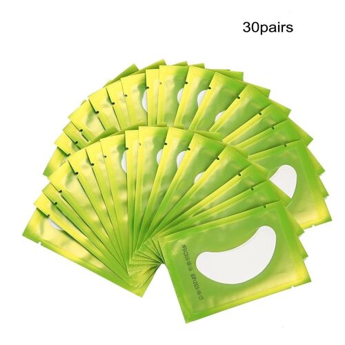 Eye Pad Eyelash Patch Cils Extension Greffage Isolation Eye Sticker Hairless Pad 30 Paires 