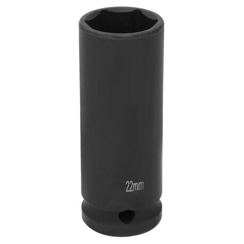 Entraînement 1/2 pouce 21/22/24mm métrique Douille d'impact profonde 6 points Chaussette pneumatique 22mm