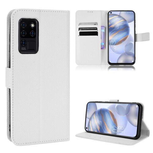 Étui Pour Oukitel C21 Portefeuille Magnétique Couverture Titulaire De La Carte Bicelle - Blanc