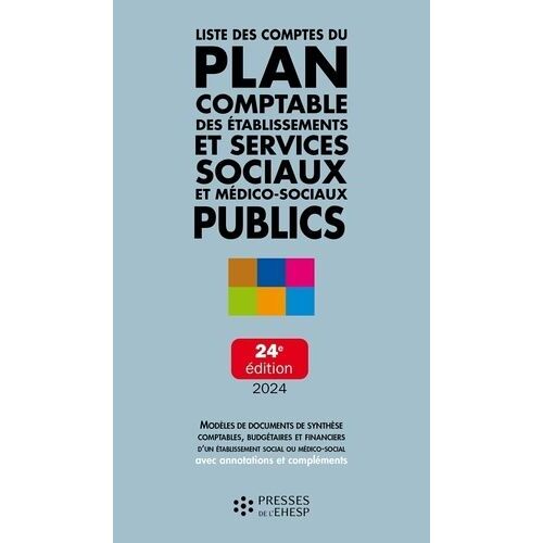 Liste Des Comptes Du Plan Comptable Des Établissements Et Services Sociaux Et Médico-Sociaux Publics