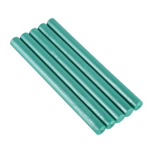 5pcs Seal Stamp Wax Sticks Pour Sceller Les Cartes D'invitation De Mariage D'anniversaire Vintage (Vert Clair)