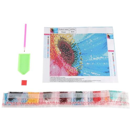 Bricolage Fait À La Main Strass Broderie Peinture Point De Croix Kit Artisanat Décor Mural (8144 Fleur)
