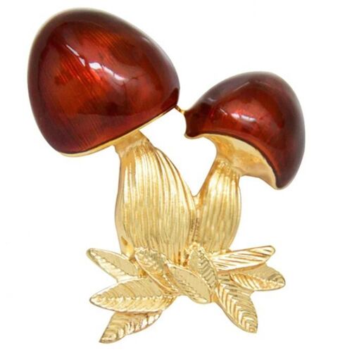 Mode Hommes Champignon Forme Décoration Alliage Bouquet Bijoux Broche Broche