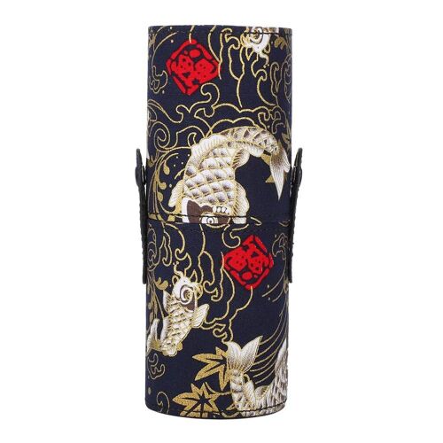 Portable Pu Cuir Maquillage Pinceau Coupe Tube Holder Voyage Cosmétique Conteneur Tools 