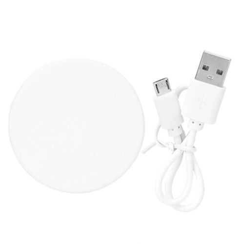 Portable Pliant Rond Led Éclairé Miroir De Maquillage Usb Charge Poche Sac À Main Miroir 