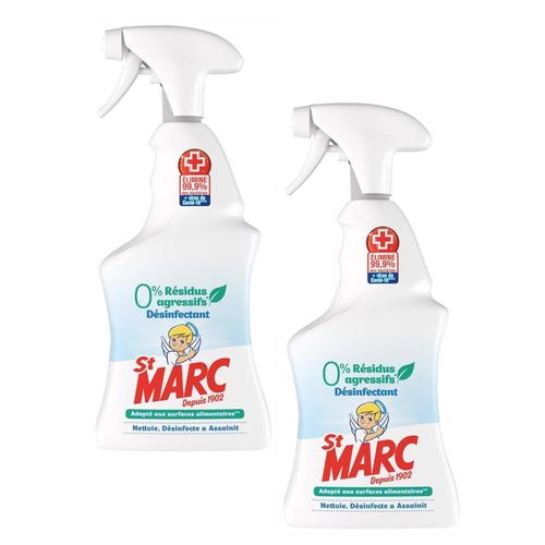 ST MARC Lot de 2 Pistolets Désinfectant 0% Residus Agressifs 500mL