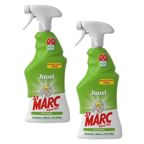 ST MARC Lot de 2 Pistolets Spray Nettoyant Multi-Usages avec Javel - 750 ml