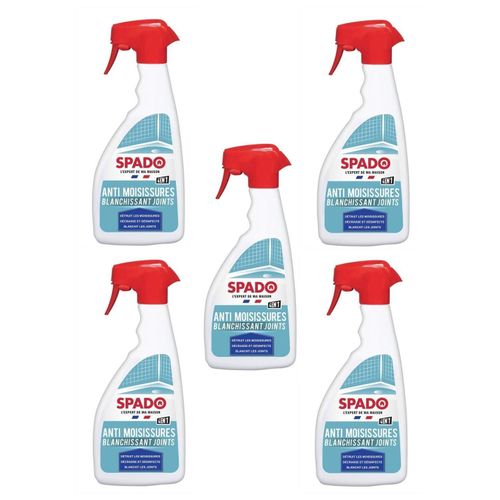 Spado Lot de 5 Pistolets 500 ml Anti Moisissures Blanchisseur de joints