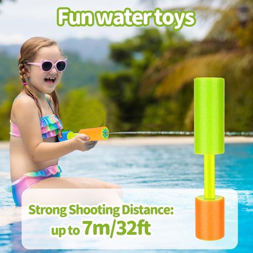 Pack De 8 Pistolets À Eau Pour Enfants, Pistolets À Mousse Pour Enfants, Jouets Aquatiques D'été Pour Garçons Et Filles, Pistolets À Eau, Piscine Extérieure, Jouets De Plage Pour Enfants Et Adultes