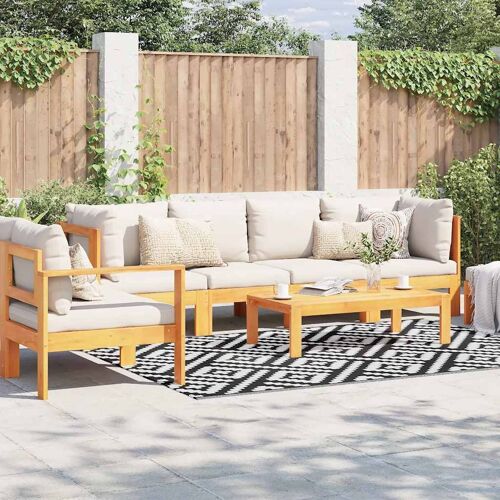 Vidaxl Tapis D'extérieur Blanc Et Noir 160x230 Cm Pp