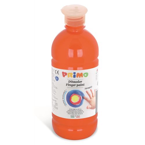 Primo Gouache Aux Doigts Flacon 750 Ml Bouchon Flux Control Orange 250