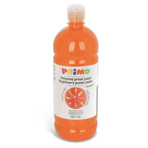 Primo Gouache Ready-Mix Premier Pas 1000 Ml Flacon Avec Bouchon Flux Control Orange 250