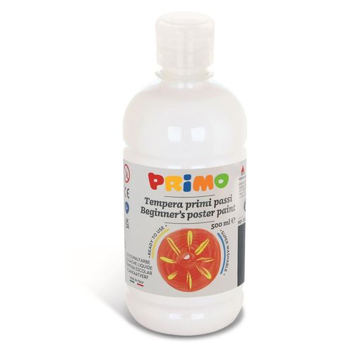 Primo Gouache Ready-Mix Premier Pas 500 Ml Flacon Avec Bouchon Flux Control Blanc 100