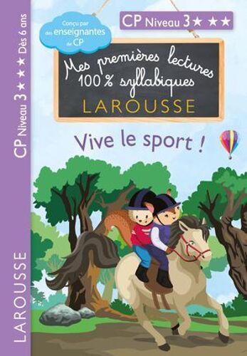 Premières Lectures Syllabiques Cp Niv 3 - Vive Le Sport !