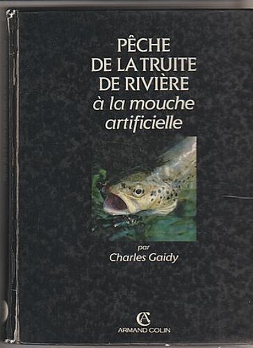 Pêche De La Truite De Rivière A La Mouche Artificielle