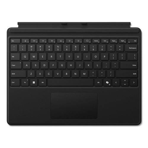 Microsoft Clavier Signature pour Surface Pro - Clavier - avec accéléromètre, pavé tactile - rétroéclairé - AZERTY - Français - noir - commercial - pour Surface Pro 10 for Business
