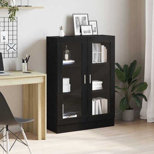 Vidaxl Bibliothèque Chêne Noir 82,5x30,5x115 Cm Bois D'ingénierie