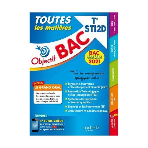 Objectif Bac 2021 Toutes Les Matières Term Sti2d