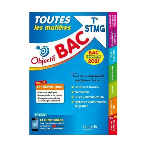 Objectif Bac 2021 Toutes Les Matières Term Stmg