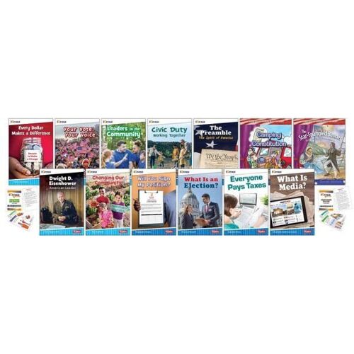Understanding American Voting, Elections, And Roles And Responsibilities 13-Book Set Plus 2-Card Decks For Grades 2-3