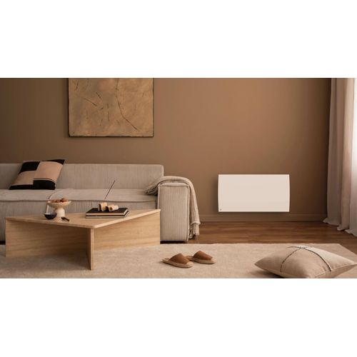 Radiateur électrique fixe connecté WIFI à inertie sèche céramique 2000W Bestherm LESSO CONNECT horizontal blanc