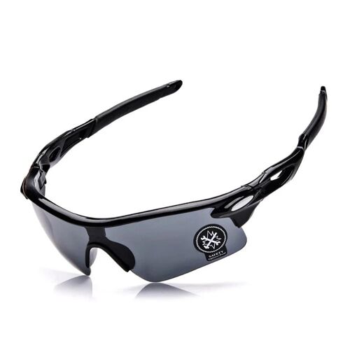 Lunettes De Sport De Protection Solaire Coupe-Vent Pour Le Cyclisme En Plein Air Randonnée Conduite (Gris)