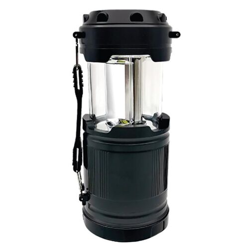 Uniross LED 2en1 Lampe Torche et Lanterne Pliante - 350L Noir