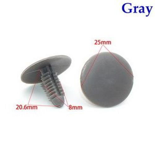 Gris 50pcs - Attaches Automatiques Universelles Pour Buick Regal, Trou De 7mm, Rivet En Plastique, Beige, Gris, Noir, Clip De Retenue De Poussée De Coffre De Toit De Voiture, Véhicule