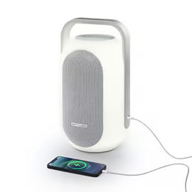 Enceinte Autonome 60W Lumières couleurs intégrées, Bluetooth - 5 sons de la nature - anti-éclaboussures IPX4 - Mains libres