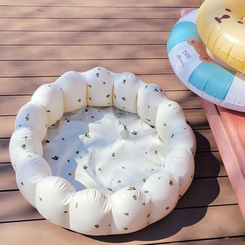 Piscine gonflable 90 cm en PVC - Jolie piscine gonflable - Baignoire gonflable - Douche pour l'extérieur, la maison, le balcon, les fêtes aquatiques d'été