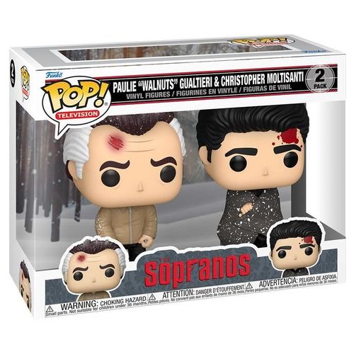 Figurine Funko Pop - Les Soprano - Paulie "Walnuts" Gualtieri & Christopher Moltisanti - Pack (83781)