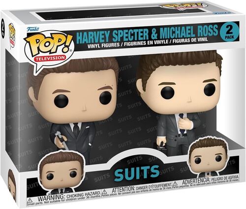 Figurine Funko Pop - Suits Avocats Sur Mesure - Harvey Specter & Michael Ross - Pack (83968)