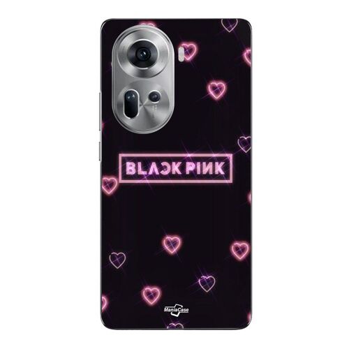 Coque Pour Oppo Reno 11 5g Blackpink Coeur Rose Maniacase