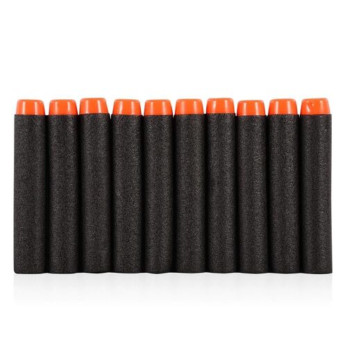 200pcs Jouet Recharge Gun Fléchettes Tête Ronde Balles Pour Jouet Gun Jeu Accessoire (Noir)