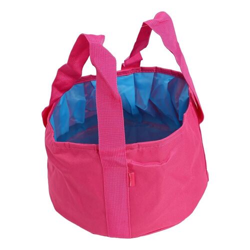 Lavabo Pliable Extérieur Évier D'eau De Camping Portable Étanche (Rouge Rose)