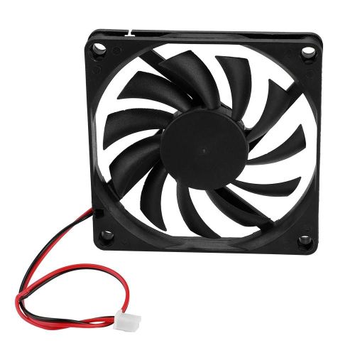 2pcs 8cm 12v Cpu Ventilateur De Refroidissement Ventilateurs Cpu Dissipateur De Chaleur Silencieux Muet Cooler Pour Ordinateur Pc Noir