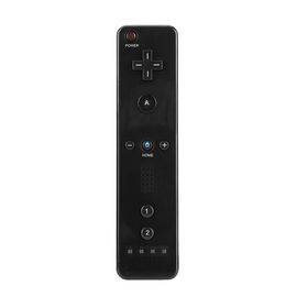 Télécommande De Jeu Sans Fil Gauche + Droite Avec Étui En Silicone Pour Nintendo Wii Noir