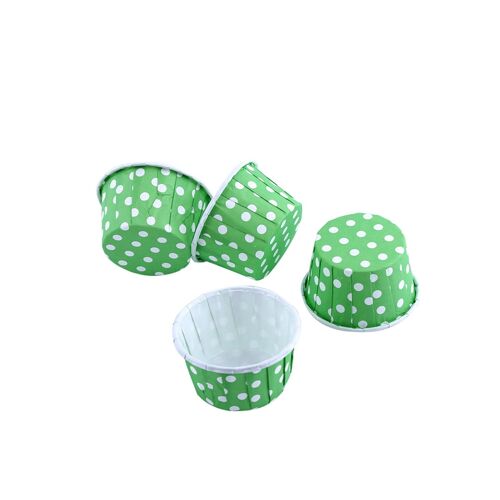 100pcs Gâteau en papier Cupcake Liner Case Wrapper Muffin Tasse de cuisson pour fête mariage vert