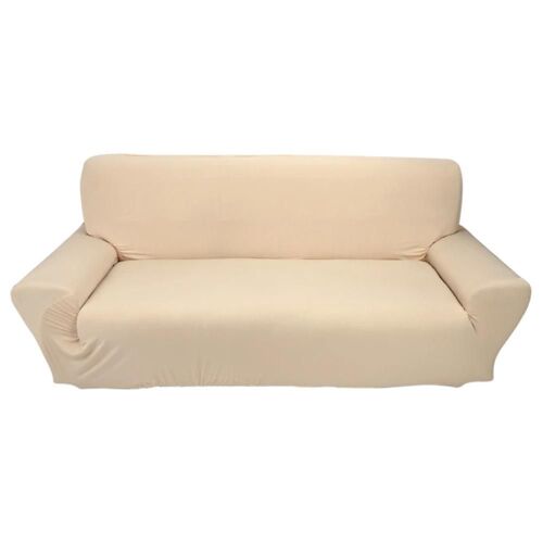 housses de canapé extensibles élastiques Form Fit Protecteur de meubles de couleur unie beige