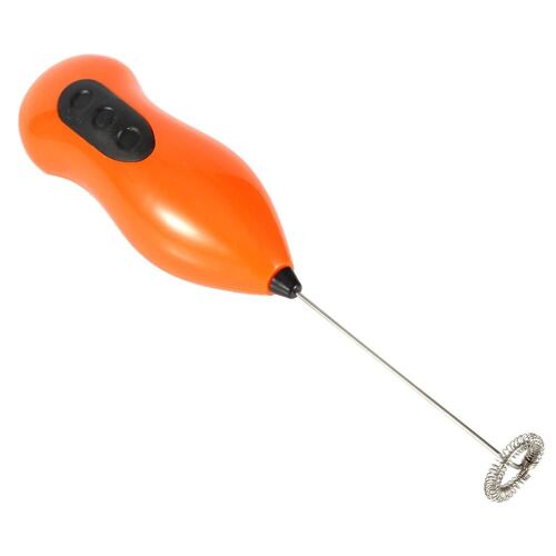 Mini batteur à ?ufs électrique portatif Lait Café Fouet Mélangeur Batteur à ?ufs Mousseur Orange