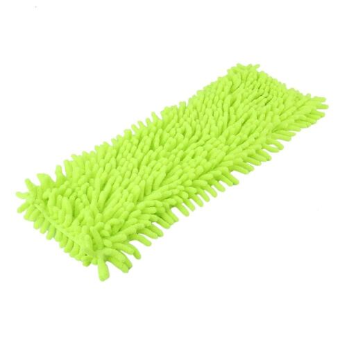 1pc chenille plat vadrouille tête tampon remplacement recharge poussière nettoyage sol vadrouille tampons (vert)