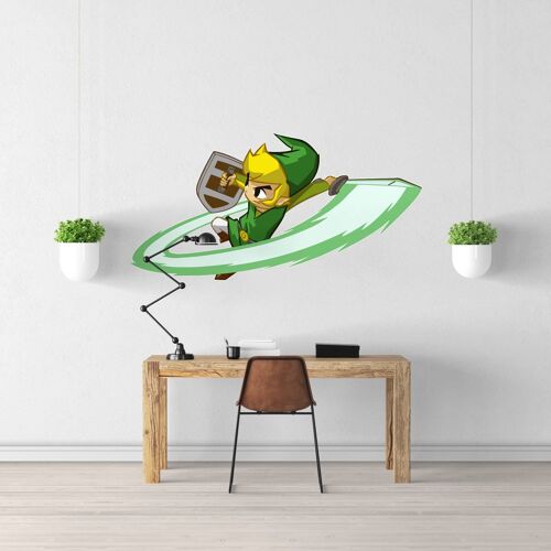 Sticker Zelda Spirit Tracks XL (Largeur 120cm, Hauteur 61cm)