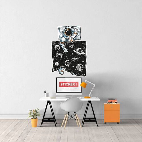 Sticker Cosmonaute Chez Soi S (Hauteur 38cm, Largeur 26,5cm)
