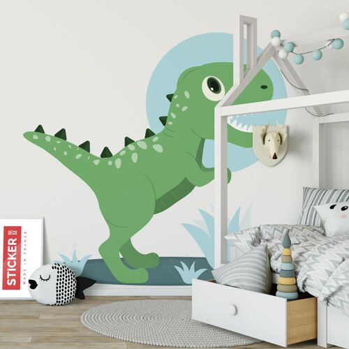 Sticker Dinosaure Gentil S (Largeur 38cm, Hauteur 35cm)