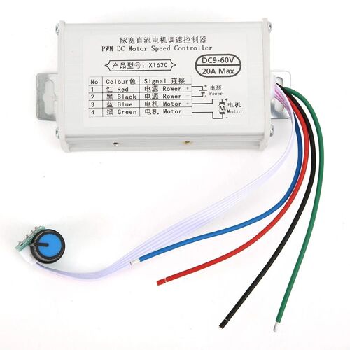 Contrôleur de moteur à courant continu à brosse Contrôle de vitesse PWM réglable DC9-60V 10A / 20A / 30A20A