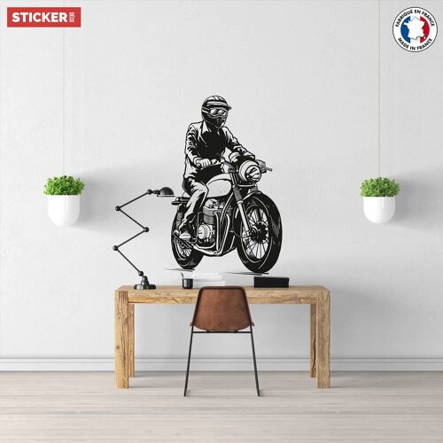 Sticker Retro Ride M (Hauteur 58cm, Largeur 39cm)