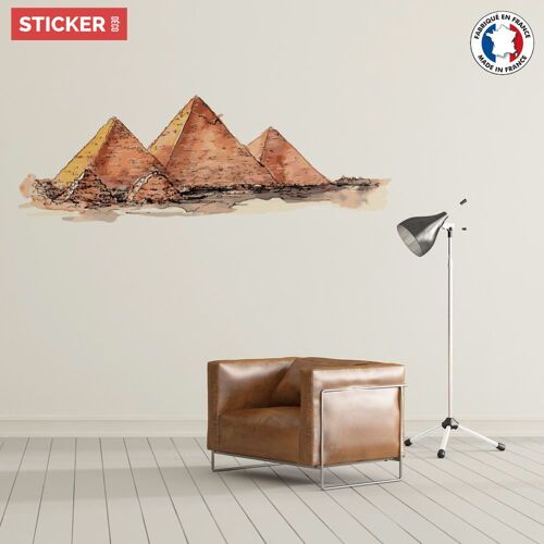 Sticker Pyramides de Gizeh M (Largeur 90cm, Hauteur 31cm)